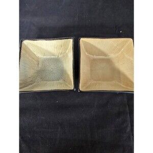 Set of 2 Joseph Abboud 5 3/4" Square Ventana Light Dark Brown Soup/Cereal Bowl